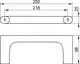 Keuco Handtuchring in schematischer Darstellung. Oben Ansicht mit Durchmesser und Abstand, unten seitliche Ansicht mit abgerundeten Kanten. Technische Zeichnung ohne Maßangaben.